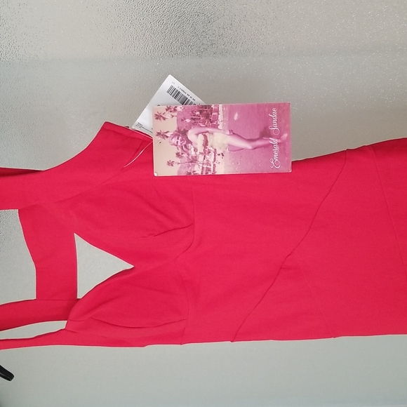 NWT Red Cocktail Dress - Picture 2 of 5